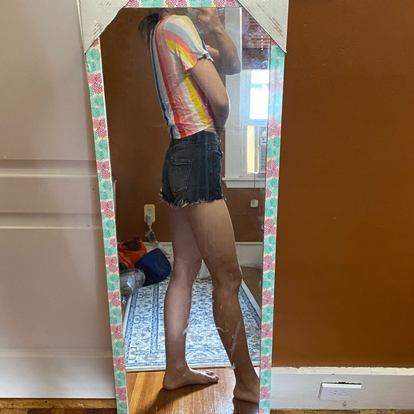 rainbow tie cropped top - Picture 2 of 5